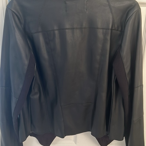 Black Faux Leather Jacket - Picture 6 of 8